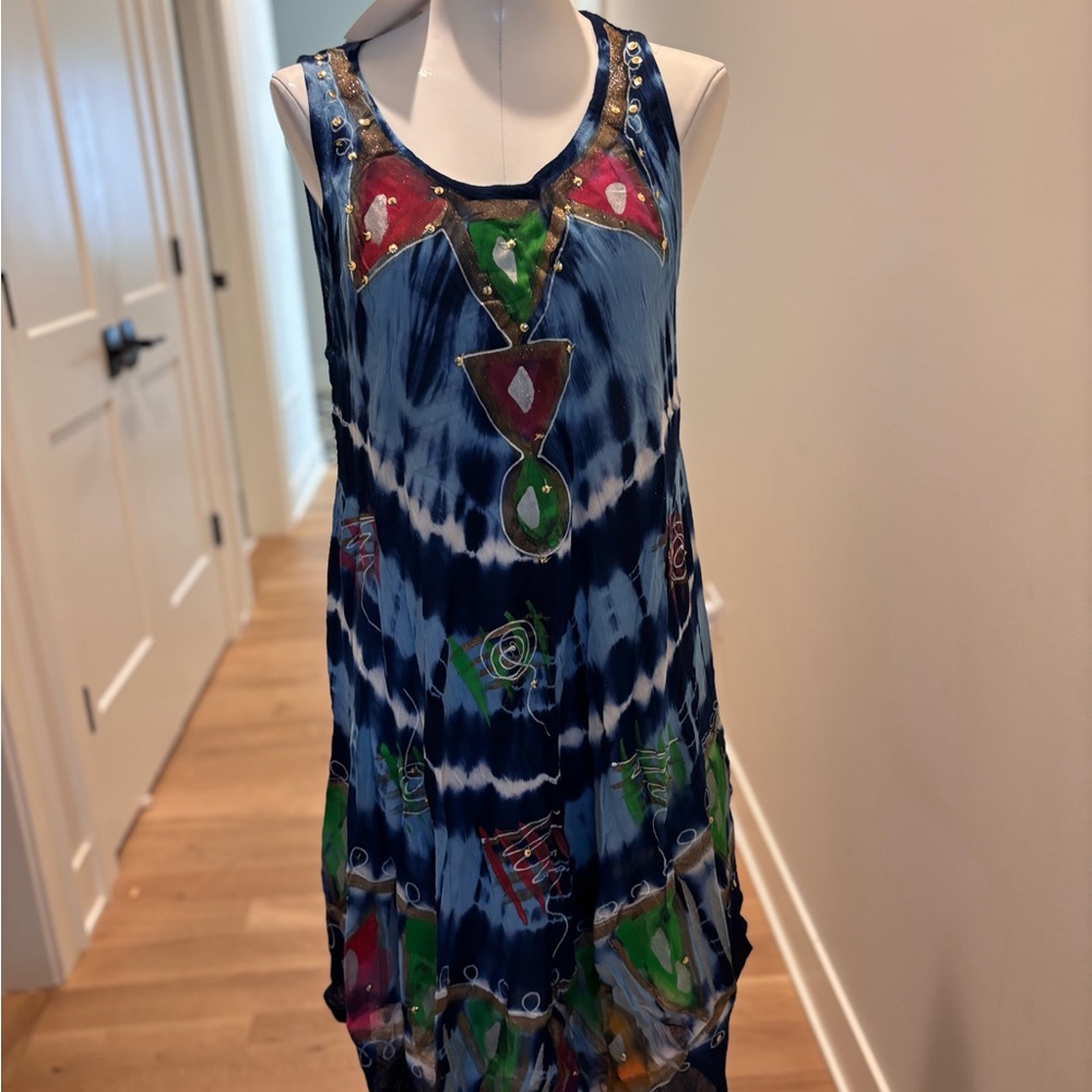 Exotica Beach Sleeveless Freesize Pullover Top Coverall - Picture 2 of 5
